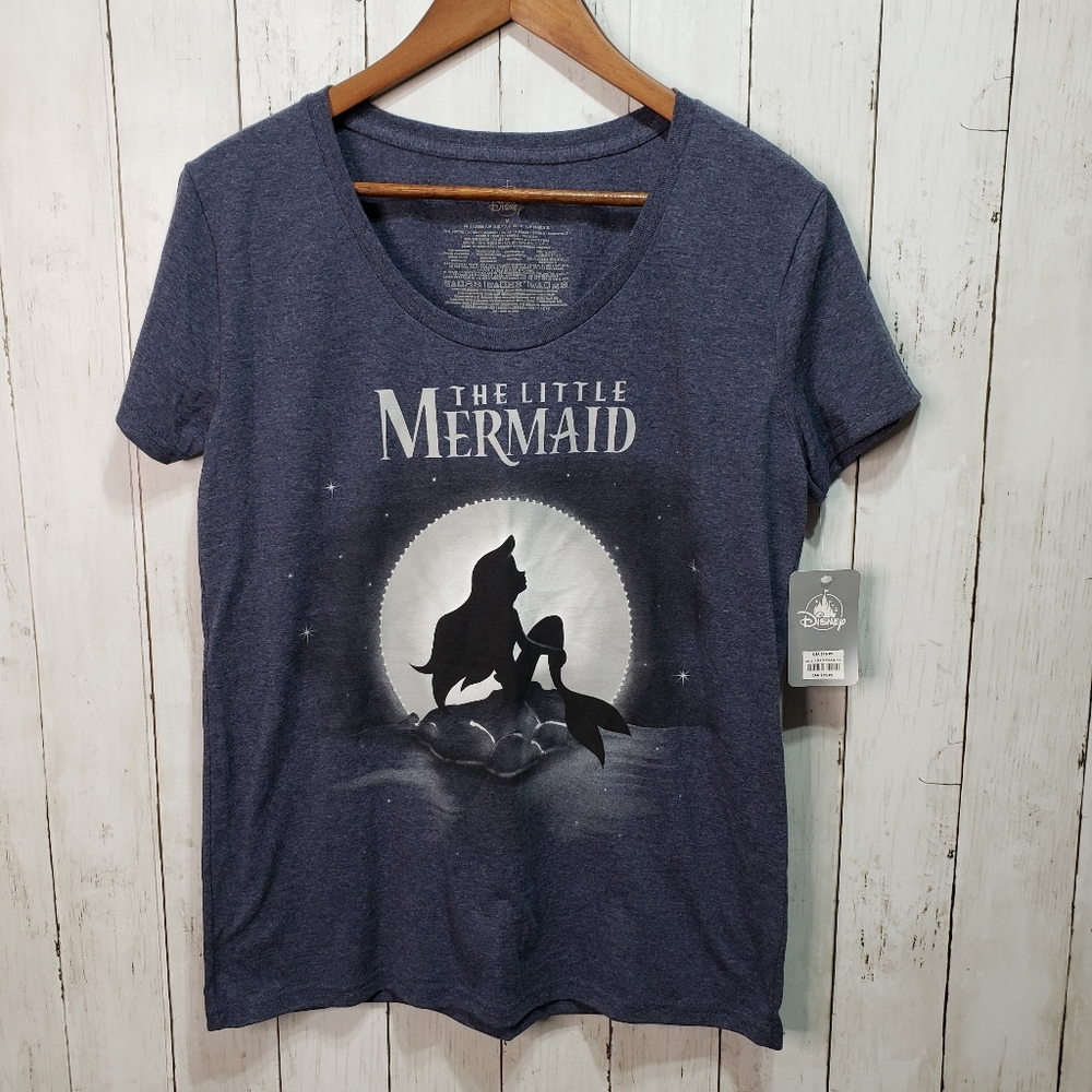 New! Disney Store Little Mermaid Blue T-shirt